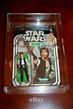 Kenner Star Wars 1978 21-Back Han Solo AFA MOC Vintage withcase big head READ