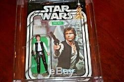 Kenner Star Wars 1978 21-Back Han Solo AFA MOC Vintage withcase big head READ