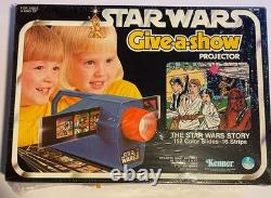 Kenner Star Wars Give-a-Show Projector Luke Leia Chewbacca C-3PO Vintage