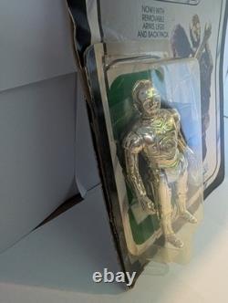 Kenner Star Wars ROTJ C-3PO See-Threepio Action Figure On Card 1983 Vintage