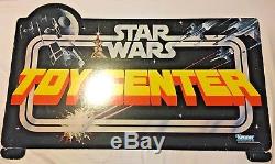 Kenner Vintage Star Wars Action Figure Display Toy Center Gondola Header Sign
