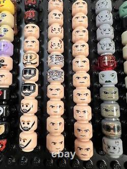 LEGO Star Wars Minifigure Head Lot Of 100 Clone Jedi Darth Vader Maul Vintage