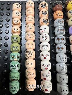 LEGO Star Wars Minifigure Head Lot Of 100 Clone Jedi Darth Vader Maul Vintage