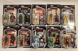 LOT 10 Star Wars Vintage Collection Maul Hondo Chirrut Leia IG-11 Death Trooper