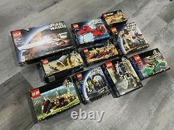 LOT (10) Vintage LEGO STAR WARS SETS 7143 7126 7139 7127 7124 7104 7119 + BOXES