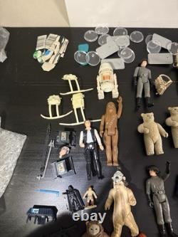 Large Bundle Of 65+ Lose Vintage 1970s & 80s Star Wars Figures + Parts Kenner