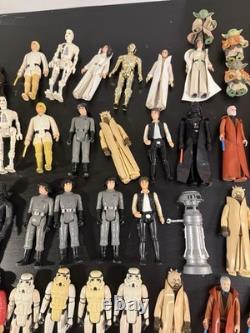 Large Bundle Of 65+ Lose Vintage 1970s & 80s Star Wars Figures + Parts Kenner