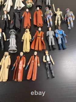 Large Bundle Of 65+ Lose Vintage 1970s & 80s Star Wars Figures + Parts Kenner