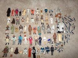 Large Star Wars Figures And Weapons Lot No Repro Original Kenner Vintage