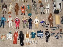 Large Star Wars Figures And Weapons Lot No Repro Original Kenner Vintage