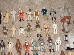 Large Star Wars Figures And Weapons Lot No Repro Original Kenner Vintage