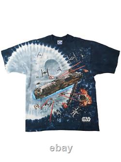 Liquid Blue 1997 Star Wars Full Print Vintage T-shirt Size L