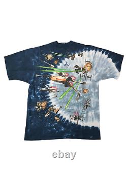 Liquid Blue 1997 Star Wars Full Print Vintage T-shirt Size L