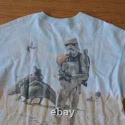 Liquid Blue Star Wars Shirt Men Tan Tie Dye Droid Graphic Vintage XL Smithsonian