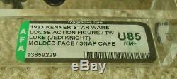 Loose Vintage Star Wars Luke Skywalker Jedi Afa U85 Rare Molded Face