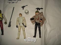 Lot Last 1713 figures with weapons 1985 Vintage POTF Kenner Luke Poncho Storm
