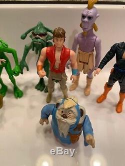 Lot Of 8 Vintage Star Wars Ewoks Droids Cartoon TV Series Action Figures 1985