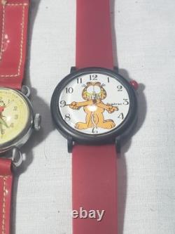 Lot Of Vintage Watches Mary Marvel Smurfs Kermit Star Wars Bradley Timex Swiss