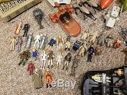 Lot Vintage Star Wars Action Figures Weapons Ewok Village Vehicles 1977-1984