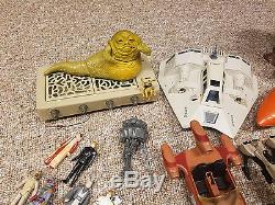Lot Vintage Star Wars Action Figures Weapons Ewok Village Vehicles 1977-1984