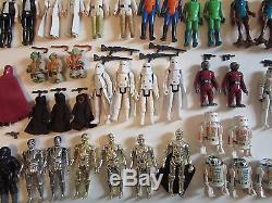 Lot of 130 vintage Star Wars action figures, 100% original, complete. No repros