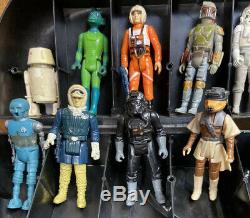 Lot of 35 Original Vintage Kenner Star Wars Action Figures, + 2 Cases, 1978-1983
