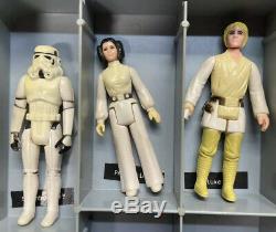 Lot of 35 Original Vintage Kenner Star Wars Action Figures, + 2 Cases, 1978-1983