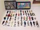 Lot of 48 Vintage Star Wars Action Figures + 2 Star Cases Weapons First 12 MORE