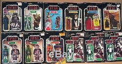 Lot of 58 Original Vintage Star Wars Carded Action Figures Mint On Card