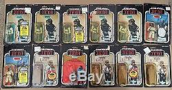 Lot of 58 Original Vintage Star Wars Carded Action Figures Mint On Card