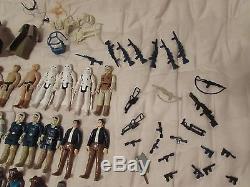 Lot of 75 vintage Star Wars action figures, with original accessories, weapons