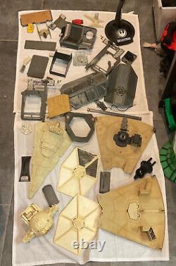 Lot of Random Vintage Star Wars Parts and Set Pieces Sold As Is