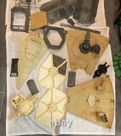 Lot of Random Vintage Star Wars Parts and Set Pieces Sold As Is