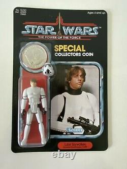 MOC 1984 1985 Vintage Star Wars POTF Luke Skywalker Stormtrooper Carded Figure