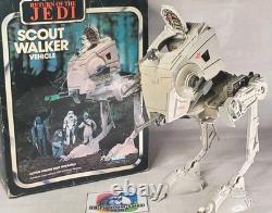 Mint Vintage 1982 Kenner AT-ST Scout Walker Vehicle with Return of the Jedi Box