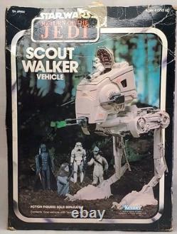 Mint Vintage 1982 Kenner AT-ST Scout Walker Vehicle with Return of the Jedi Box