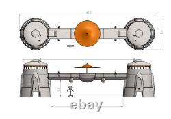Mos Espa Grand Arena Over Bridge Diorama For 3.75in (118) Figures (Large)