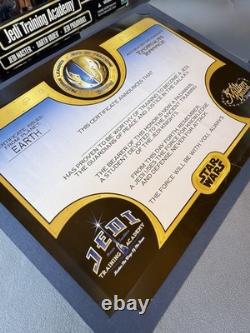 New Sealed Hasbro Star Wars JEDI TRAINING ACADEMY + Vintage Disneyland Diploma