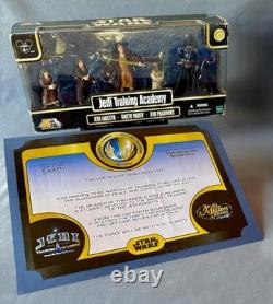 New Sealed Hasbro Star Wars JEDI TRAINING ACADEMY + Vintage Disneyland Diploma
