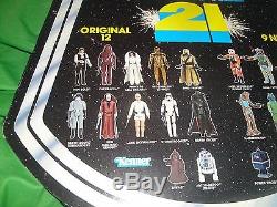 Original Vintage Star Wars Collect All 21 Figures Bell Store Display RARE KENNER
