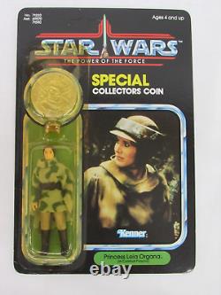 Princess Leia Poncho 1984 Star Wars Vintage POTF with Coin Sealed MOC PL40 Read