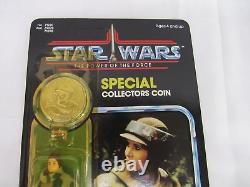 Princess Leia Poncho 1984 Star Wars Vintage POTF with Coin Sealed MOC PL40 Read