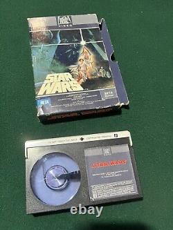 RARE BOX 1982 Vintage Star Wars Beta Betamax Tape CBS Big Box Matching Serial