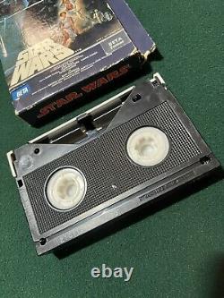 RARE BOX 1982 Vintage Star Wars Beta Betamax Tape CBS Big Box Matching Serial