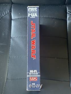 RARE Star Wars VHS 1977 CBS FOX Hi-Fi? Original Slipcase Vintage NOT DVD