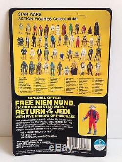 RARE Vintage Kenner Star Wars ROTJ 48 Back Obi Wan Kenobi MOC UP Carded 1983