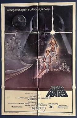 RARE! Vintage Original 1977 STAR WARS IV Movie Poster 27 X 41 Style A US 1S