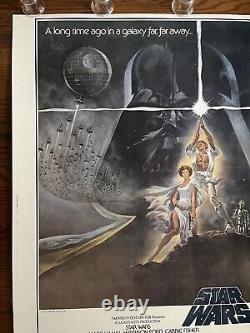 RARE! Vintage Original 1977 STAR WARS IV Movie Poster 30 X 40 Style A