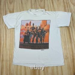 RARE Vintage Star Wars Bounty Hunters by Ralph Mcquarrie T Shirt Size Large 1995