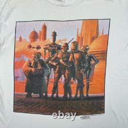 RARE Vintage Star Wars Bounty Hunters by Ralph Mcquarrie T Shirt Size Large 1995